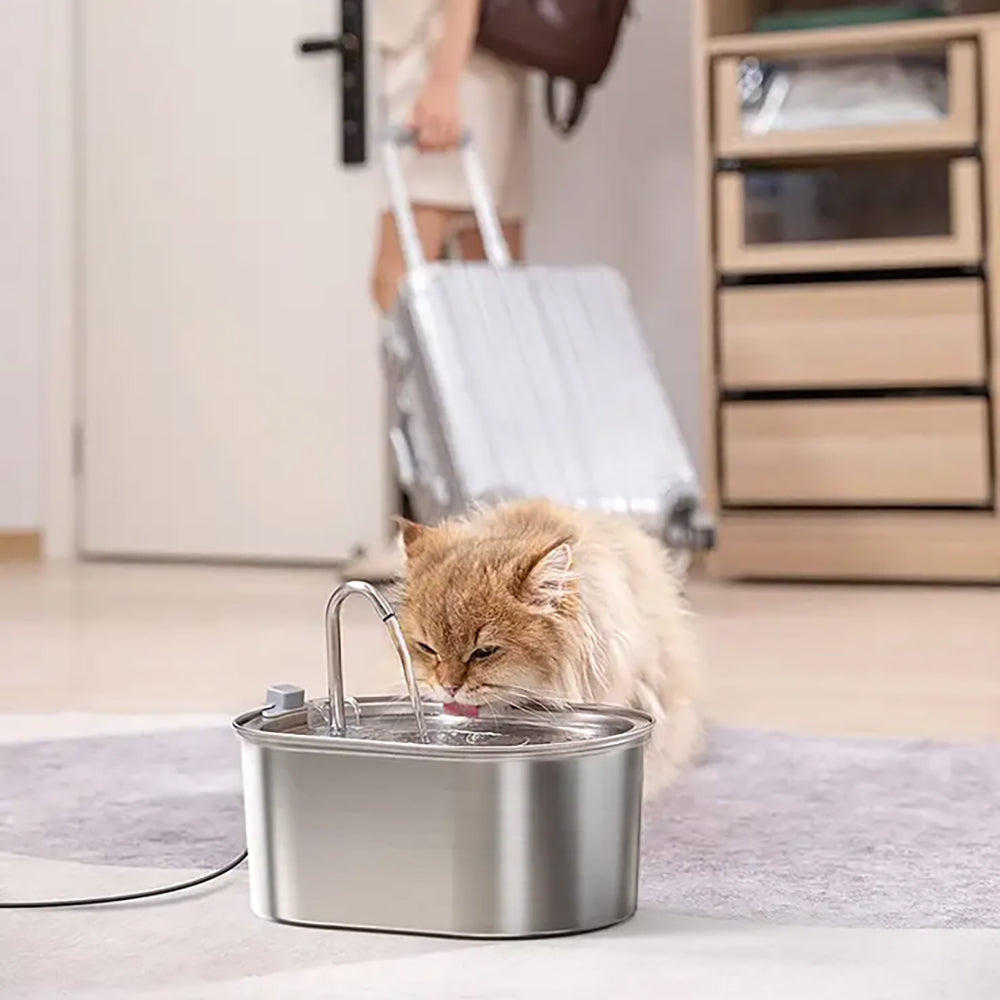 PetsPals Aquaflow™ - Automatische Kattenfontein 3.2L Roestvrijstaal